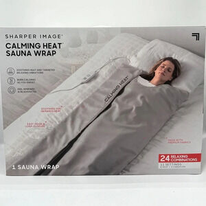 Sharper Image Calming Heat Sauna Wrap, 8 Heat Levels, 3 Massaging Vibrations
